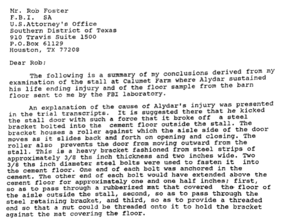 Dr. George Pratt's report dated February 13, 1999.